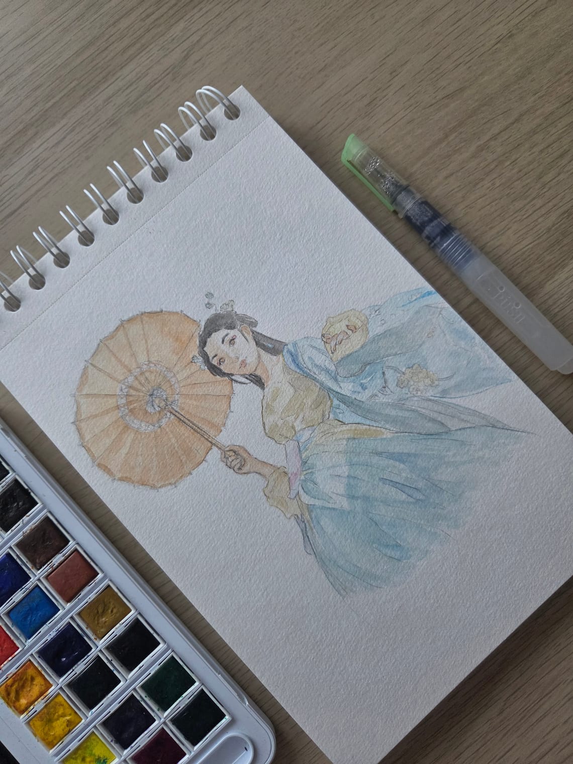 Photo study : lady with the umbrella