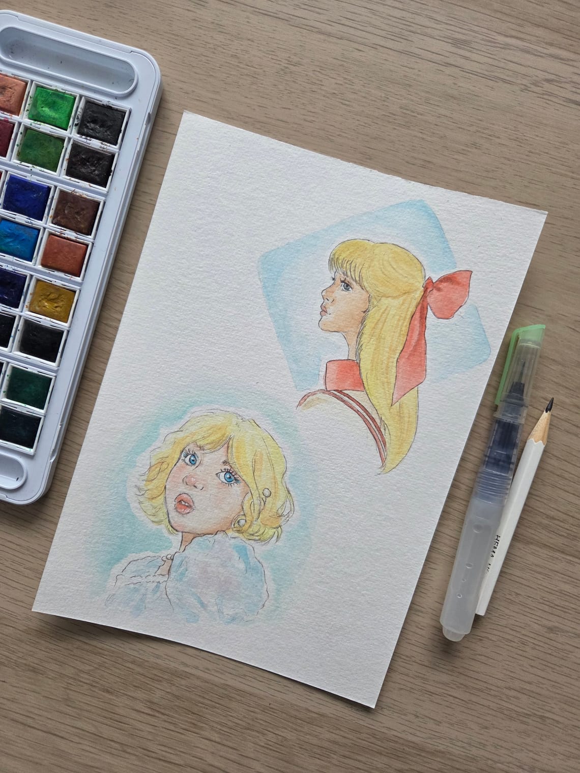 Two little blondy