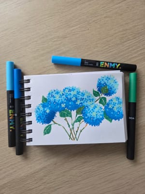 I bought acrylic markers!